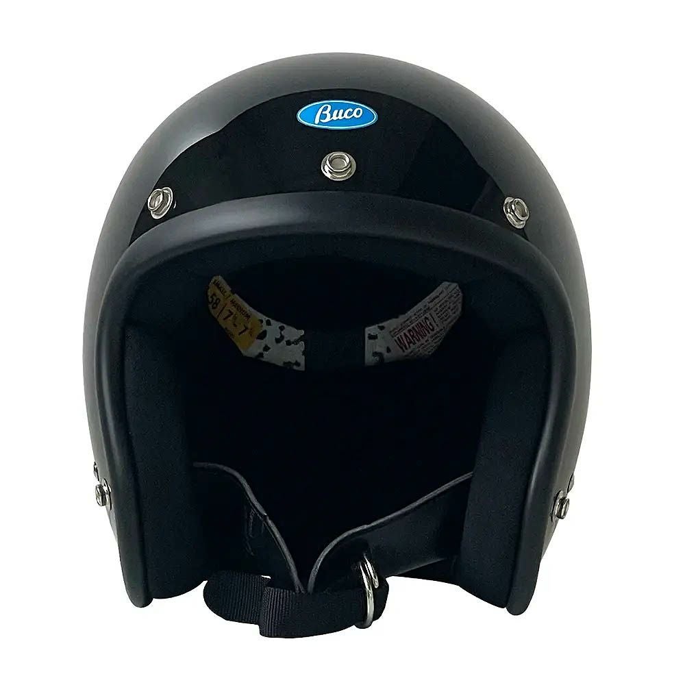 Buco ベビーブコ ヘルメット プレーンモデル ブラック |ハーレーパーツ
