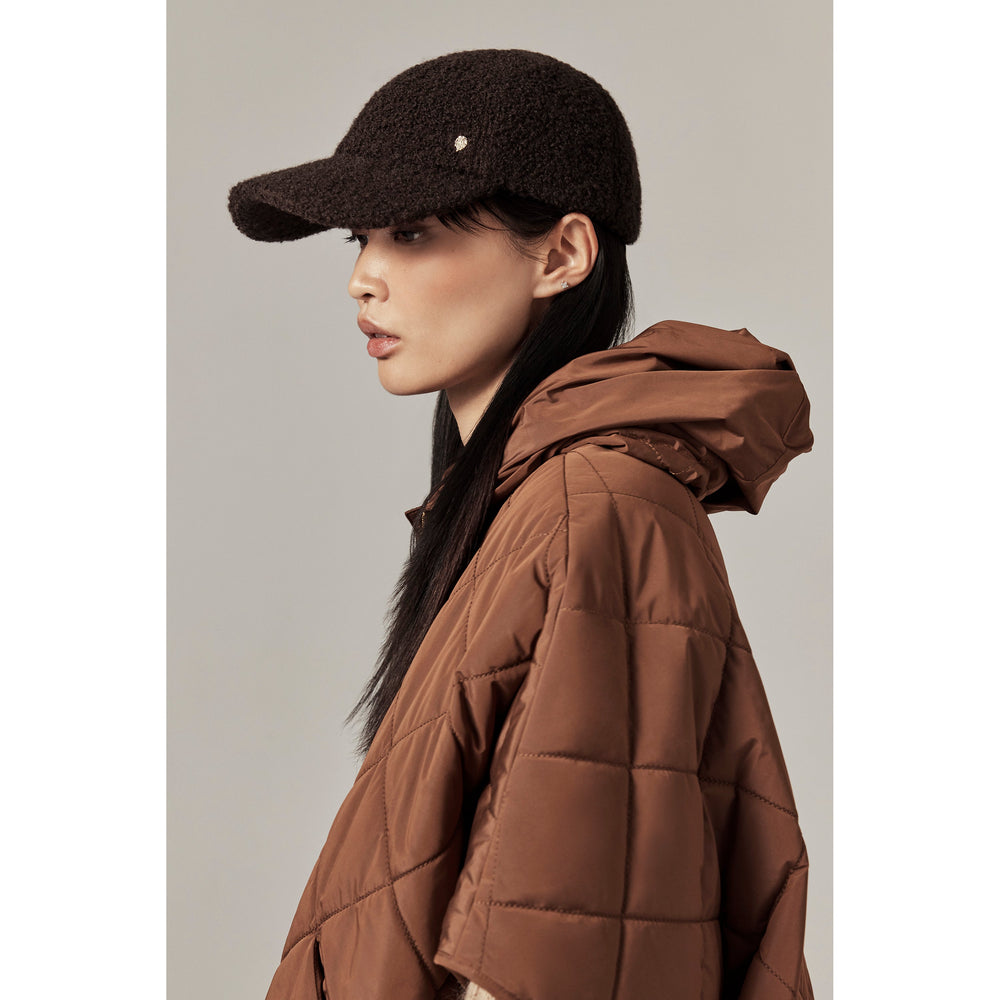 Buy Bower Wool Blend Cap - Chocolate - Helen Kaminski
