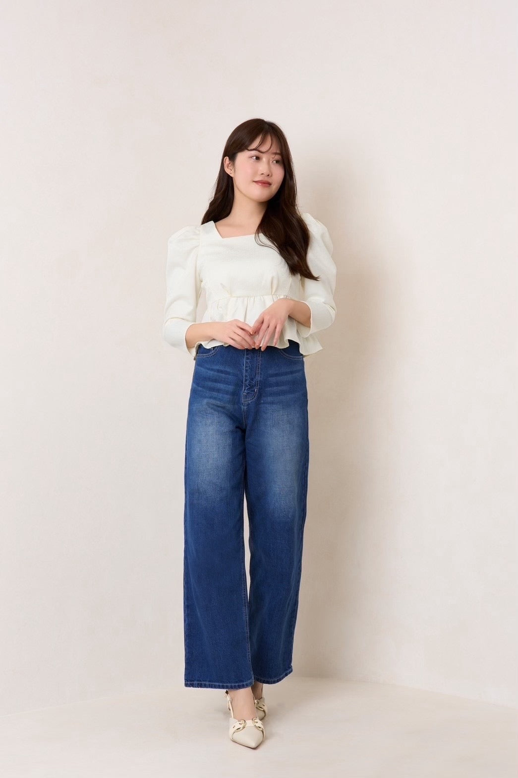 新色】Milano Wide-Straight Jeans