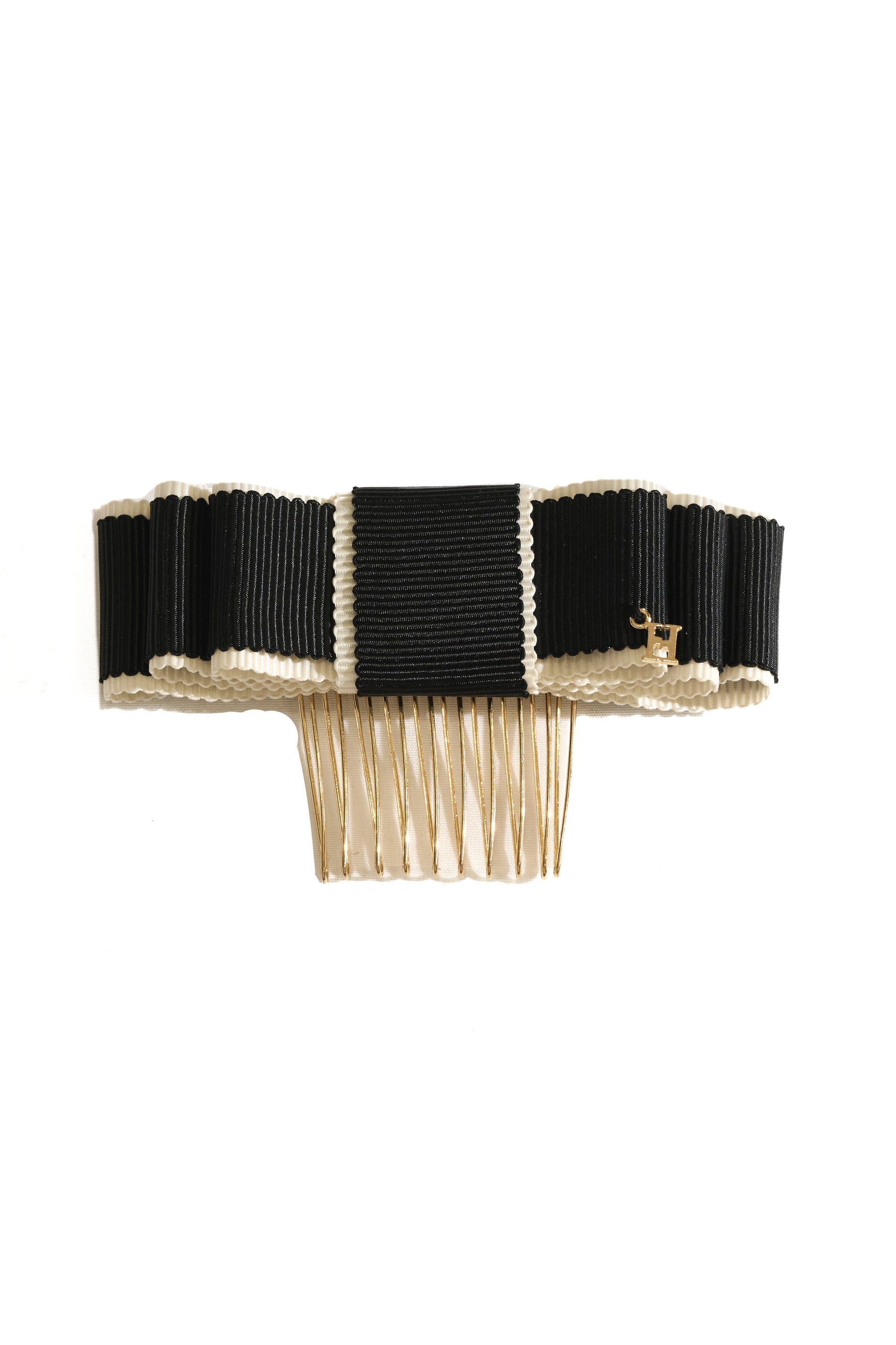 Bicolor Ribbon Hair Comb