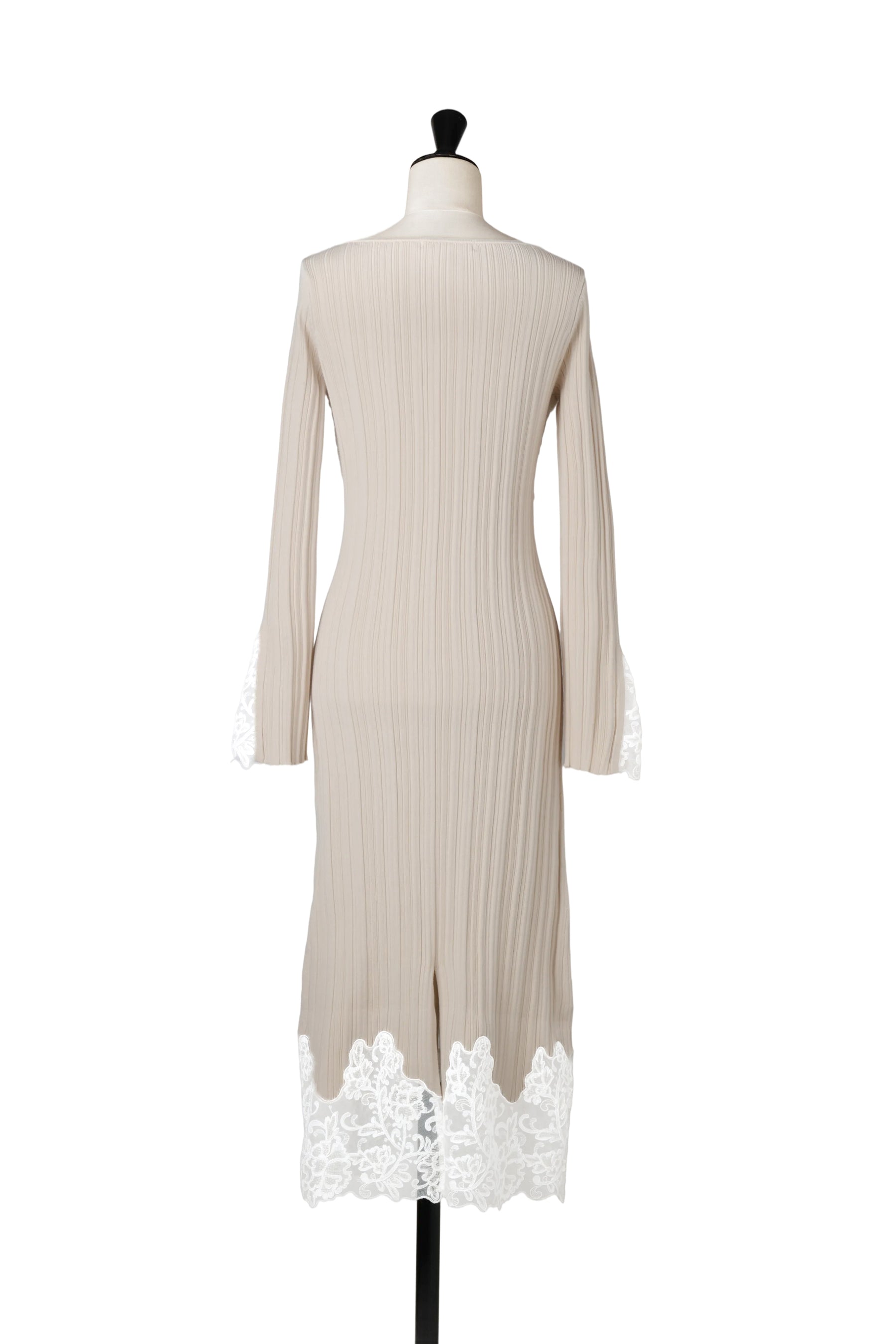 Lilou Lace Hem Knit Dress