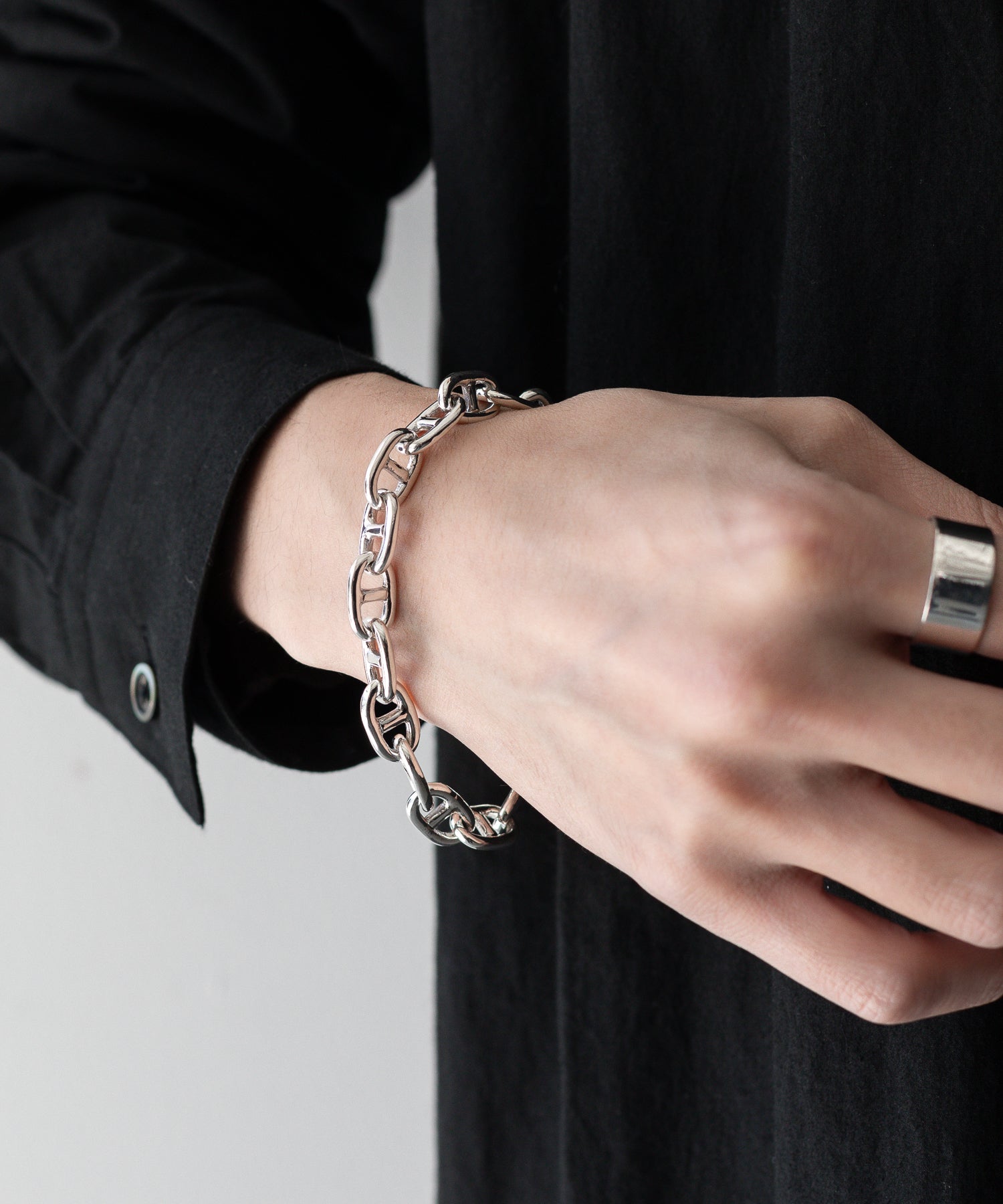 INTÉRIM/インテリム】TAXCO SILVER ANCHOR BRACELET - SILVER(24S
