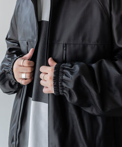 stein / シュタイン】 LEATHER WINDBREAKER JACKET - BLACK | 公式通販