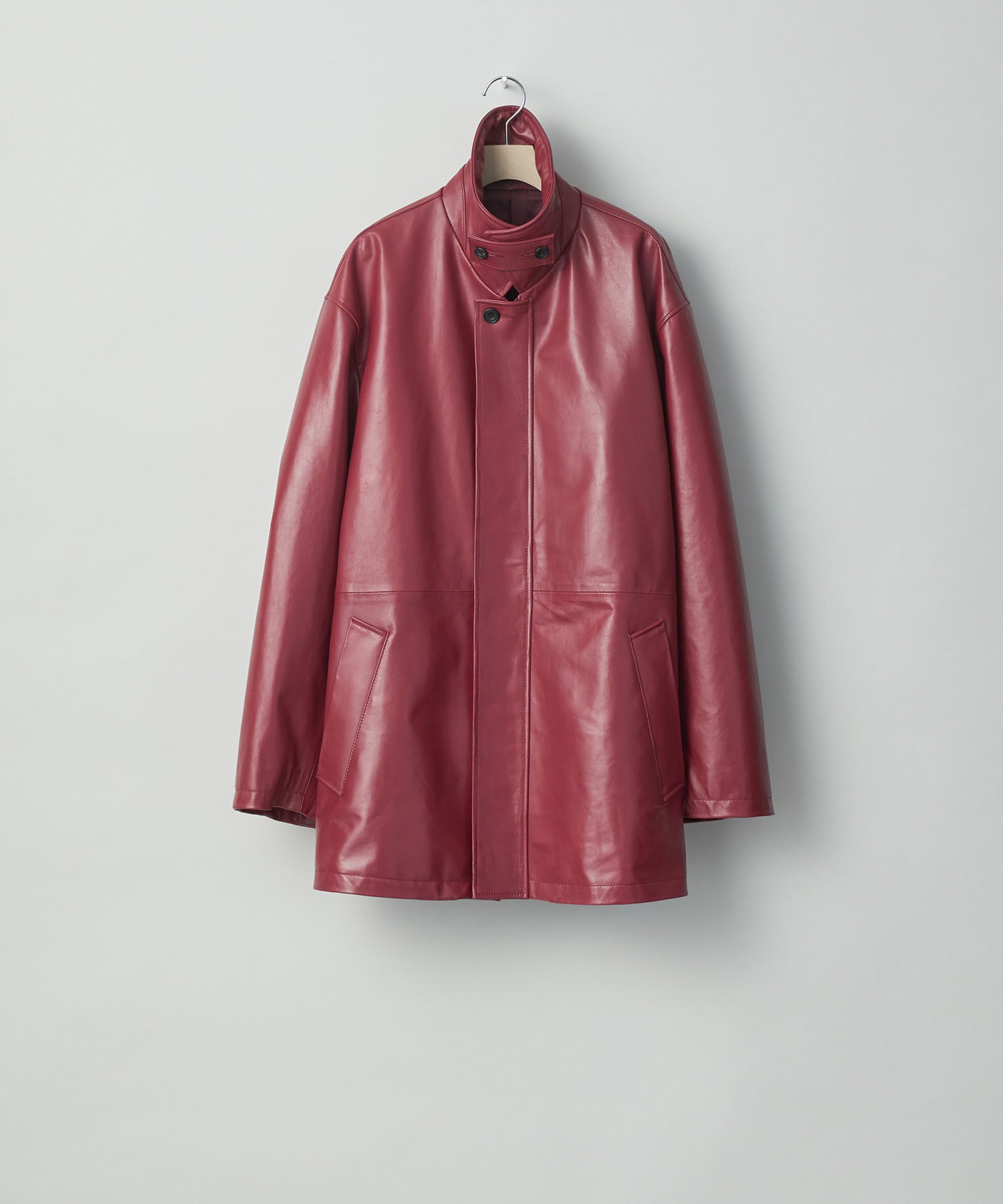 stein / シュタイン】LEATHER ZIP JACKET - WINE | 公式通販サイト