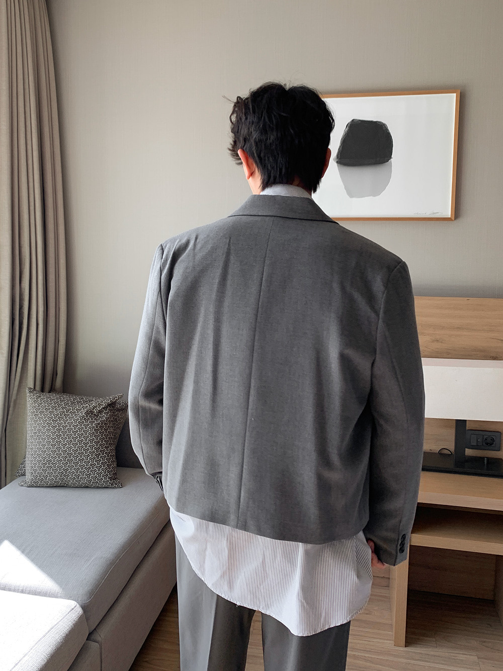 Youth Over Fit Crop Blazer (3color) - ASCLO