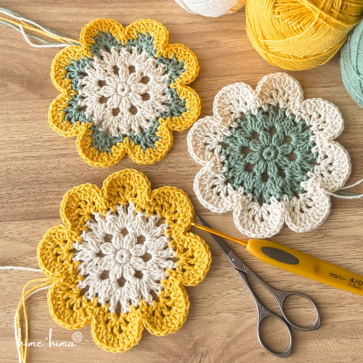 大・小2種類の楕円形ドイリー ▷編み図あり｜レース編み・かぎ針編み