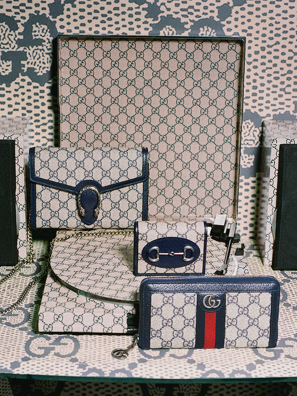 GUCCI、ブルー＆ベージュカラーのブルーGGキャンバス 新作を発表