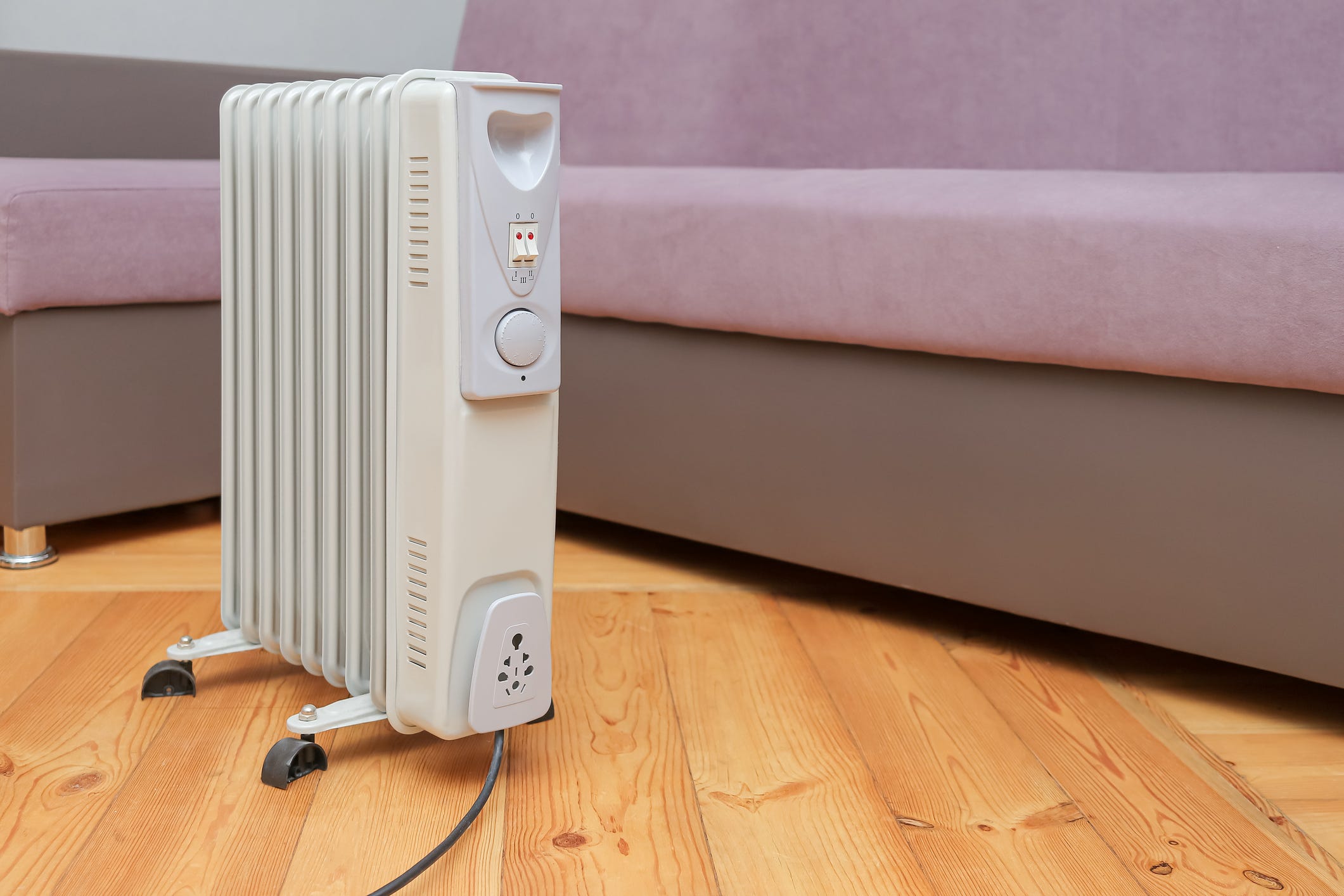 oil-heater-stands-on-the-floor