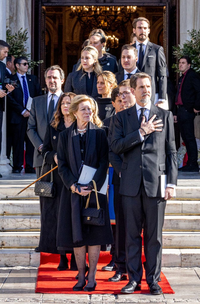 ギリシャ最後の国王コンスタンティノス2世の葬儀が行われる アンナ