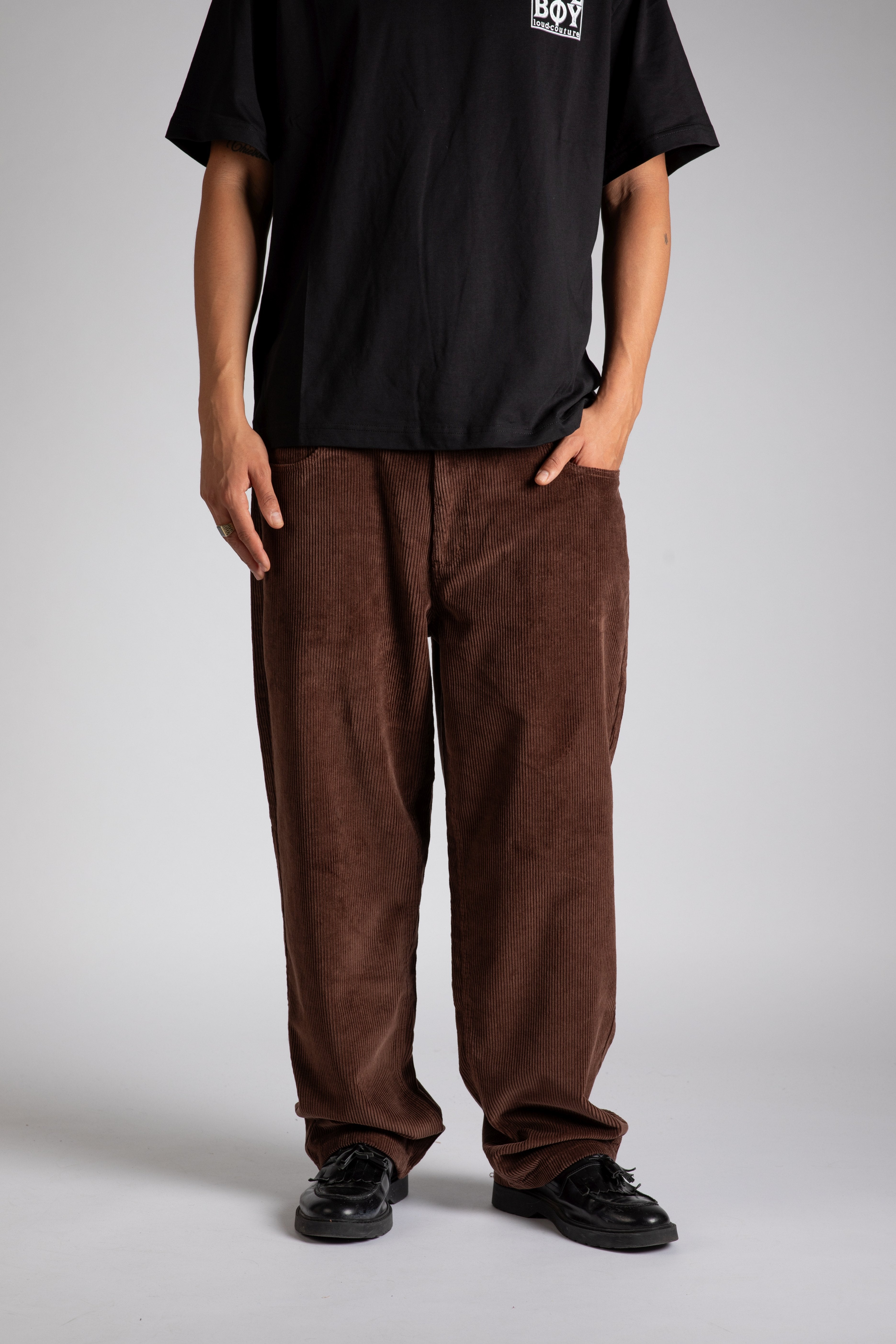 x-tra BAGGY Cord CHOCOLATE BROWN – Homeboy