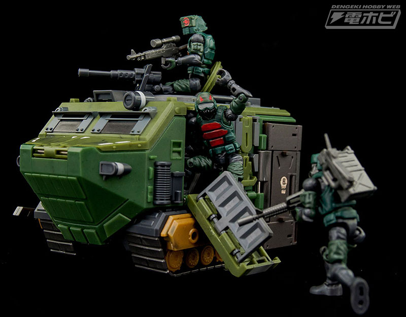 ACID RAIN」シリーズの新作は密林仕様の装甲車両と戦闘員！人型や前線