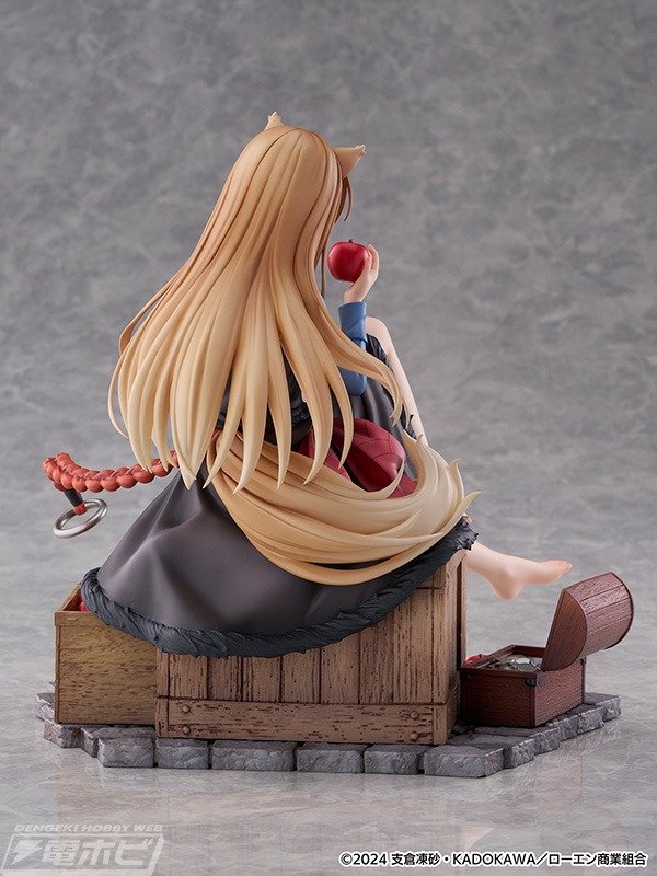 狼と香辛料』ホロがリンゴとお酒を手に持った姿でフィギュア化！こちら