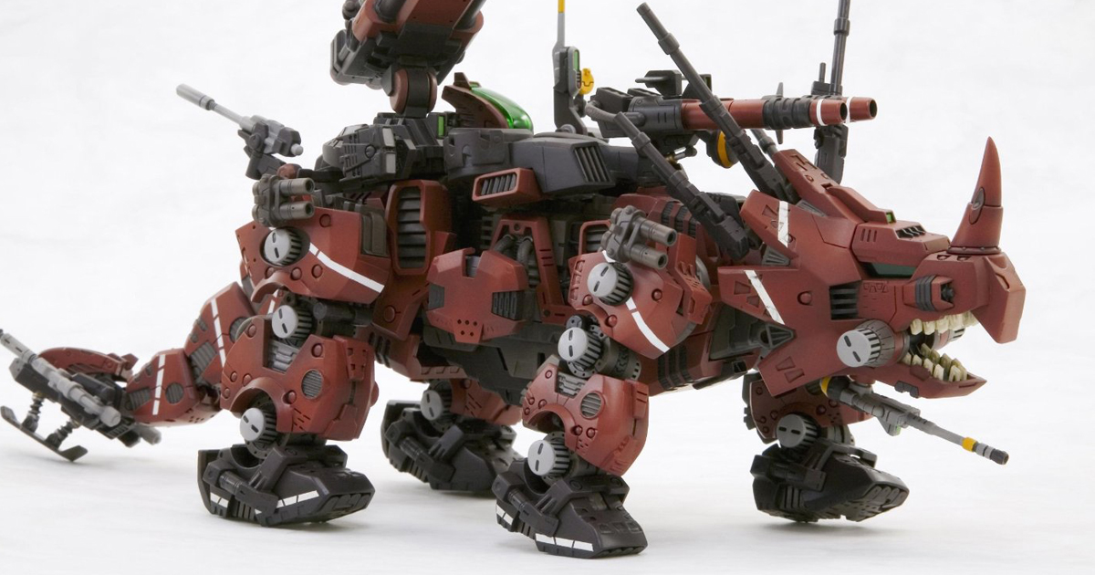 帝国機甲師団の中核ゾイド！レッドホーンがプラモデル「HMM」シリーズ