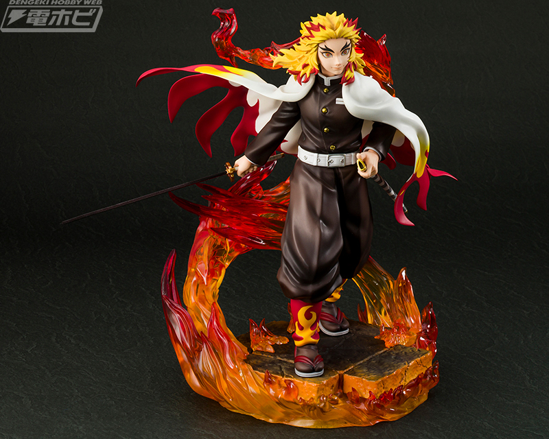 逆巻く炎のエフェクトが躍動感を演出！『鬼滅の刃』炎柱・煉獄杏寿郎が