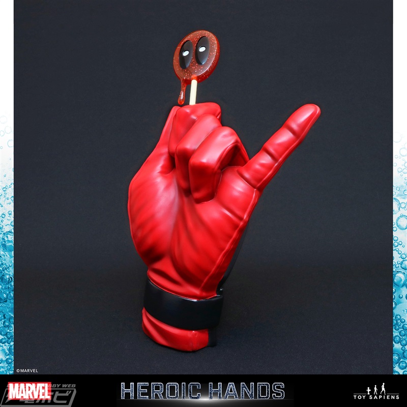 アイアンマンやデッドプールなどヒーローの「手」が原寸大でフィギュア