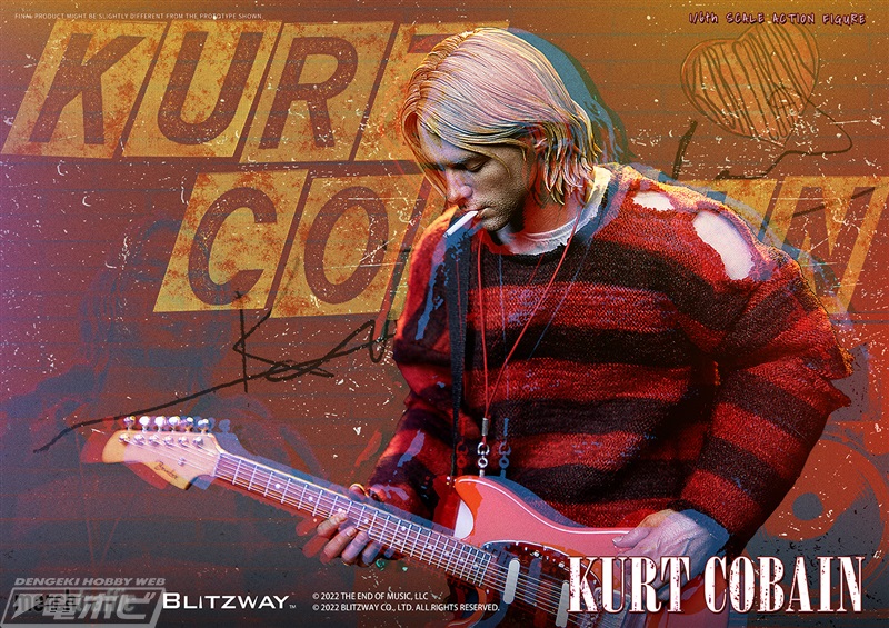 ロック音楽史に名を残すカート・コバーンが可動フィギュア化！エレキ