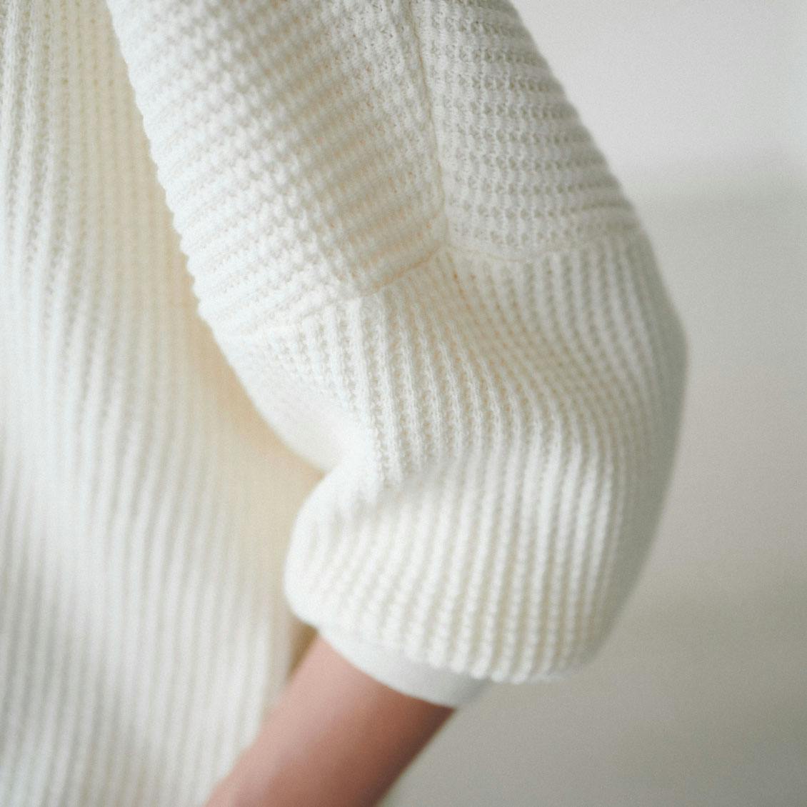 utilite / コットン混のワッフルニット - 北欧、暮らしの道具店