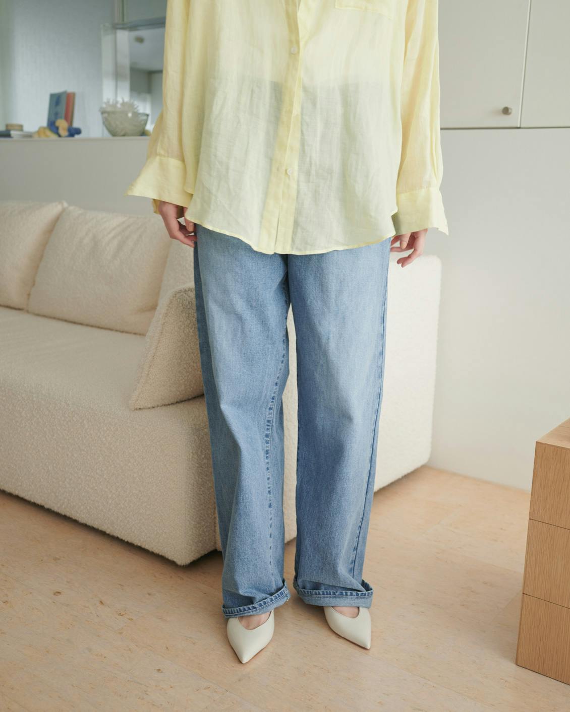 品よく、こなれる」新定番のストレートデニム / S・M・L サイズ - 北欧