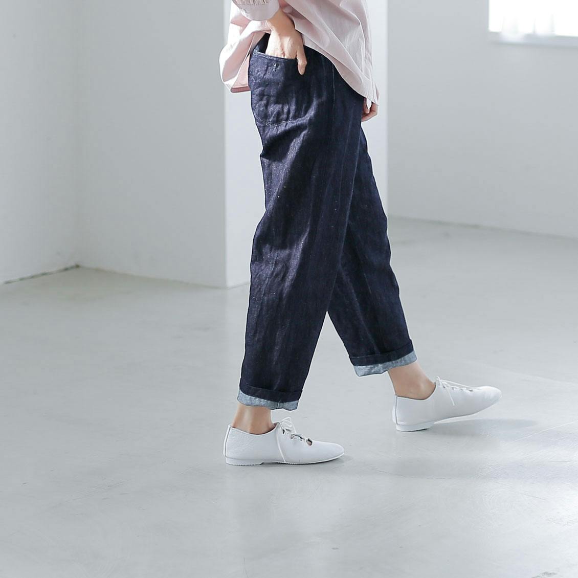 Soi-e / ソワ / コットンリネンデニムパンツ - 北欧、暮らしの道具店