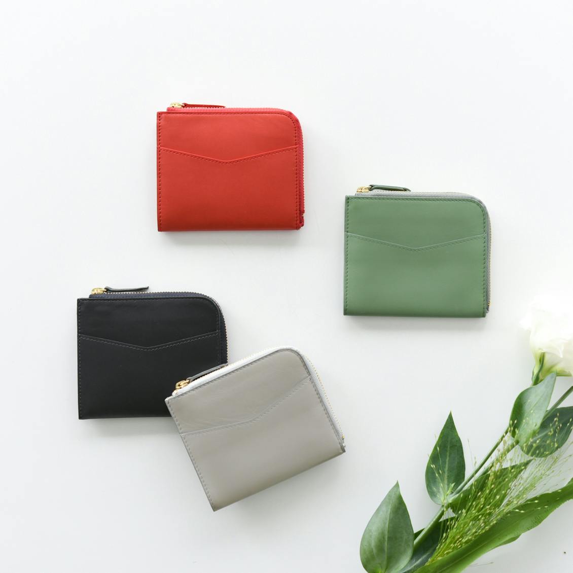スリムに見えて収納上手」L字ファスナーのミニ財布 - 北欧、暮らしの道具店