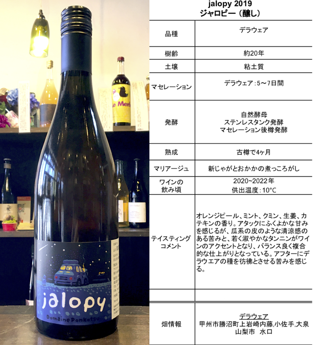 ドメーヌ・ポンコツVersion.March-2020リリース】 - 北摂ワインズ