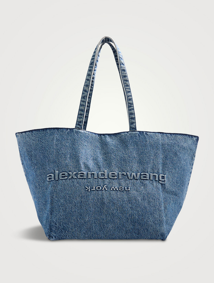 ALEXANDER WANG Punch Denim Tote Bag | Holt Renfrew