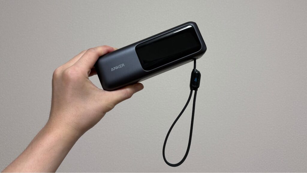 Anker Power Bank (25000mAh, Built-In & 巻取り式USB-Cケーブル)を