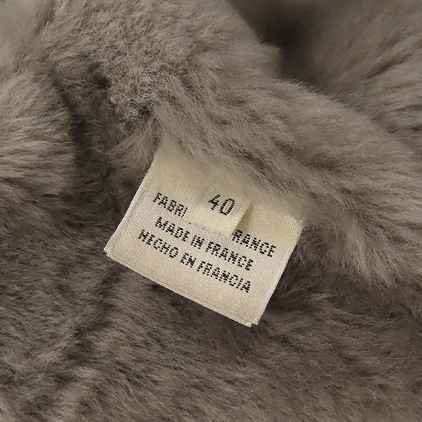 エルメス HERMES マルジェラ期 ムートン ブラウン ラムスキン 13198