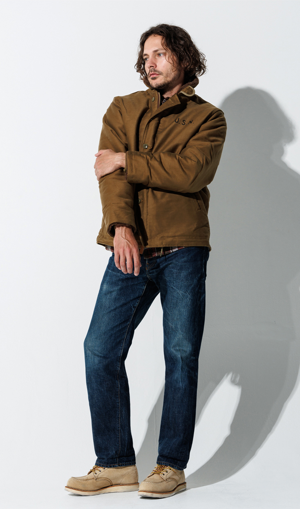 100% ALPACA BOA N-1 DECK JACKET ｜ HOUSTON-BOOK