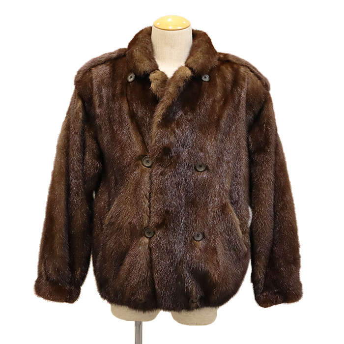 サガミンク (SAGA MINK) 毛皮コート メンズ ブラウン｜Reizm(リズム)