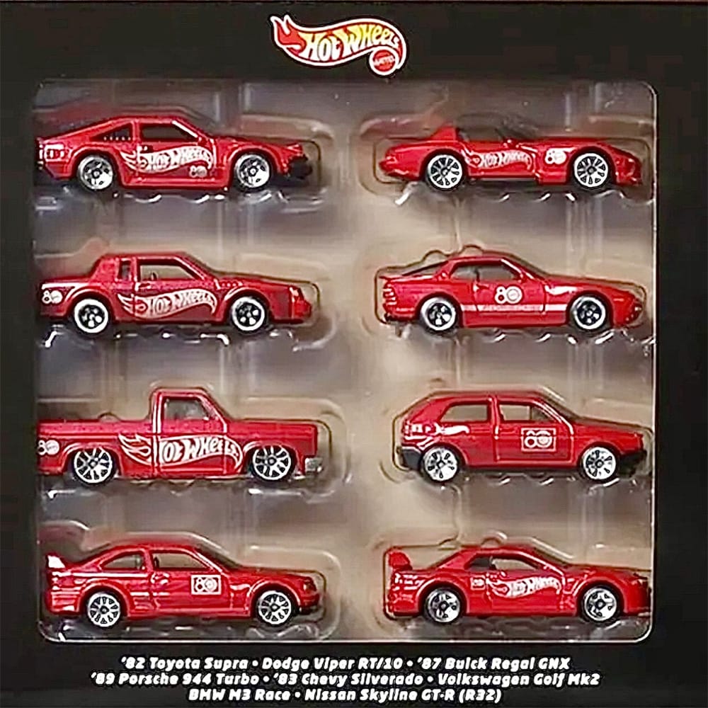 Hot Wheels 80th Anniversary 8-Car Box Set