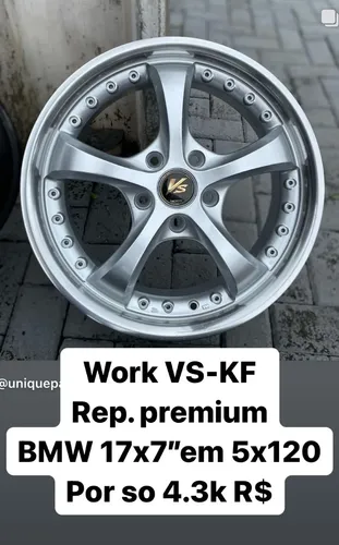 Rodas Work Vs Kf 17 5x120 Cinza | MercadoLivre