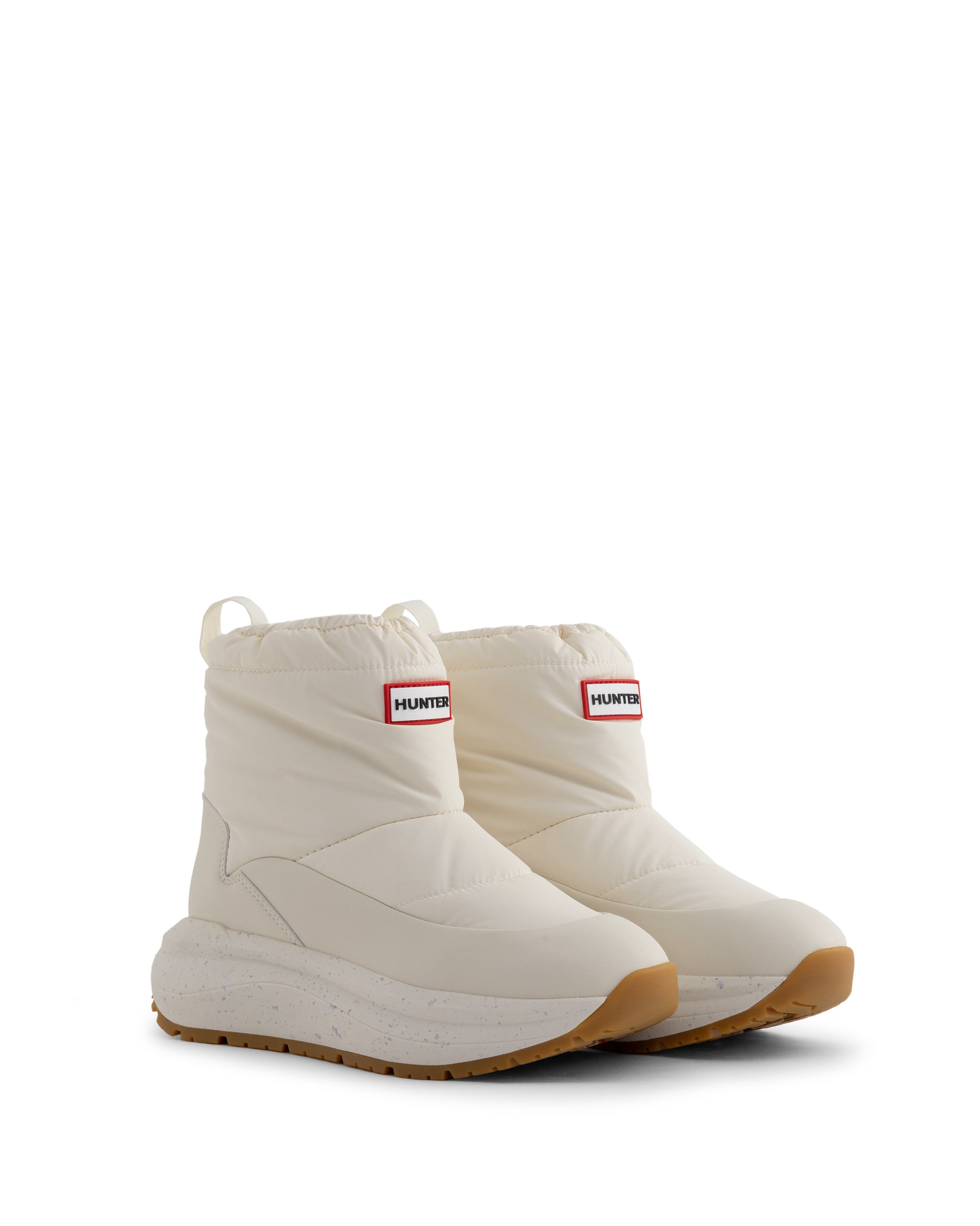 ユニセックス ハンター グリップ ショート スノー ブーツ - ホワイト