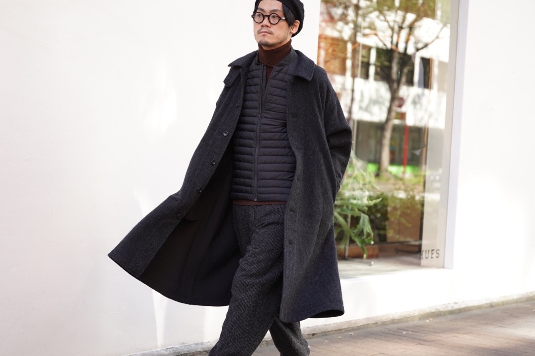 Porter Classic Wool&Gauze Swing Coat | HUES 福岡セレクトショップ