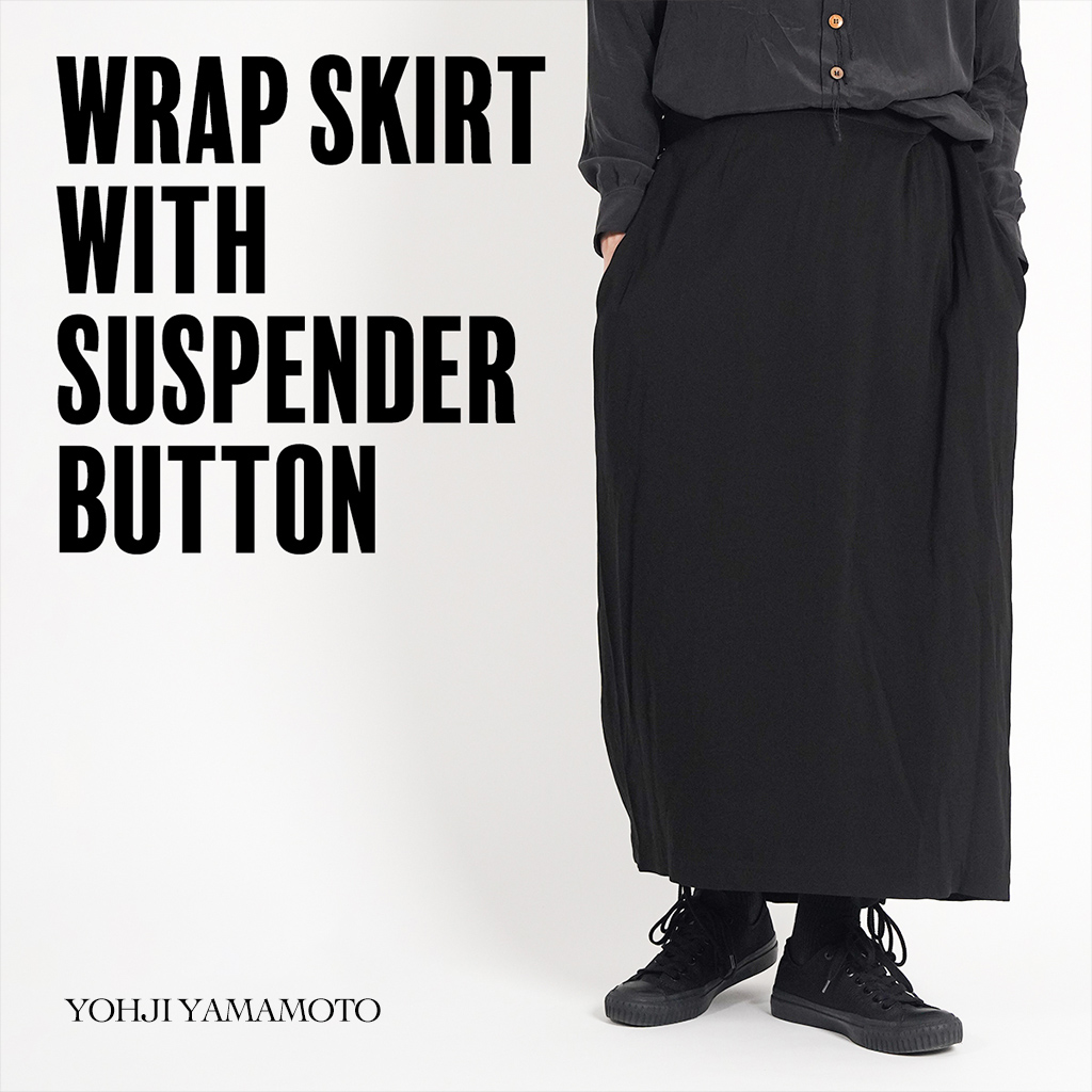 ヨウジヤマモト24年秋冬 ラップスカート | HUES 福岡セレクトショップ