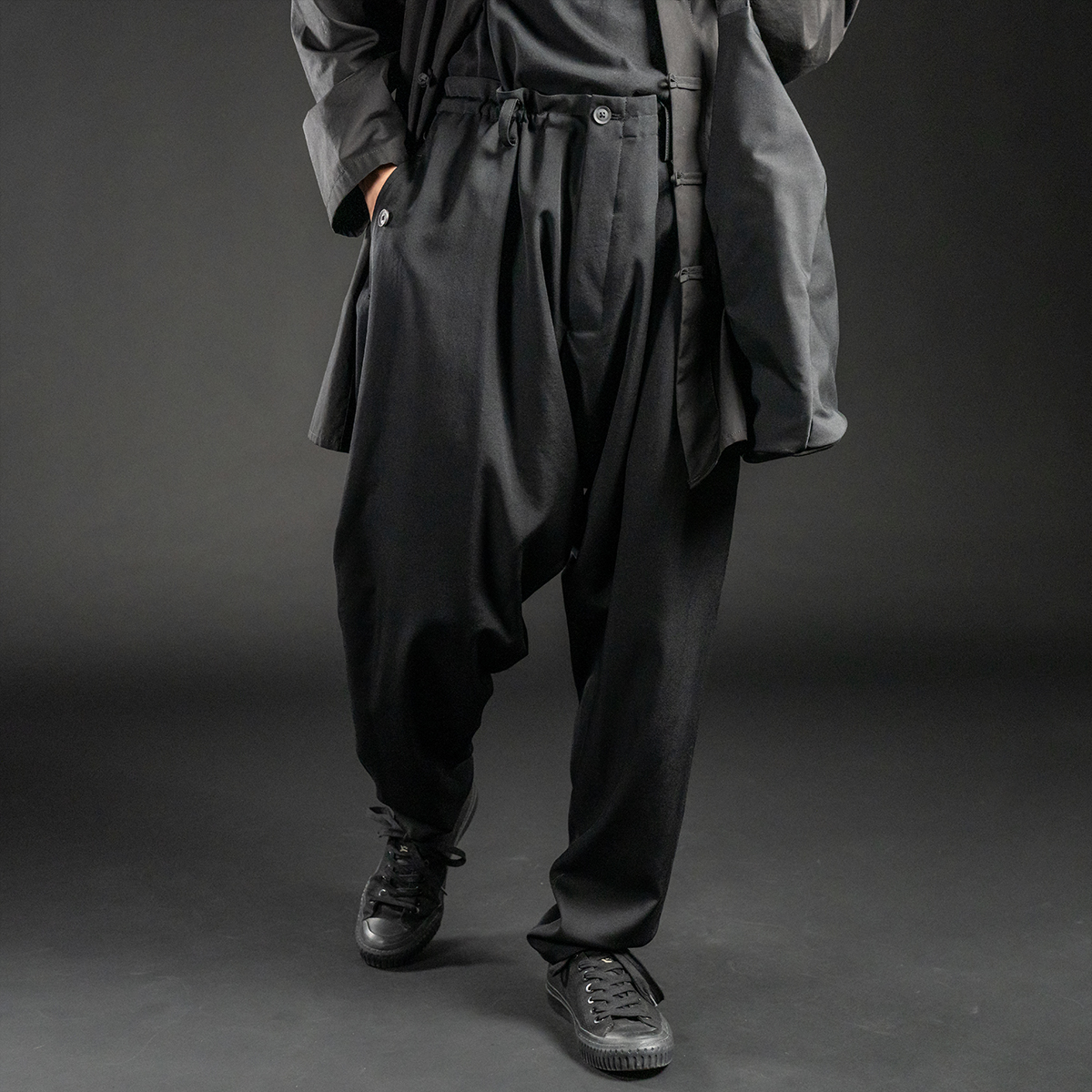 ヨウジヤマモト25AW スリムサルエルパンツ | HUES 福岡セレクトショップ