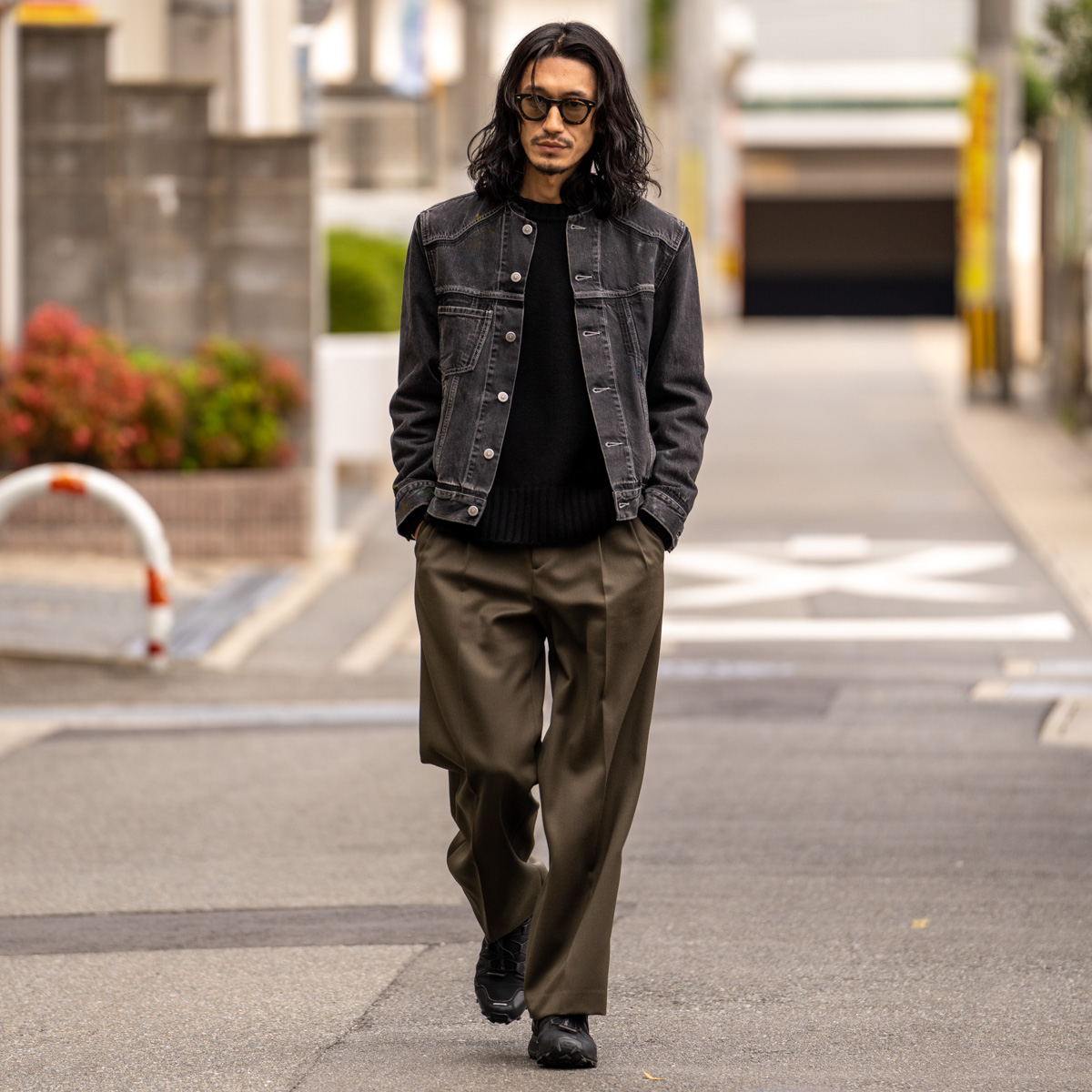 メゾンマルジェラのノーカラーデニムジャケット | HUES 福岡セレクト