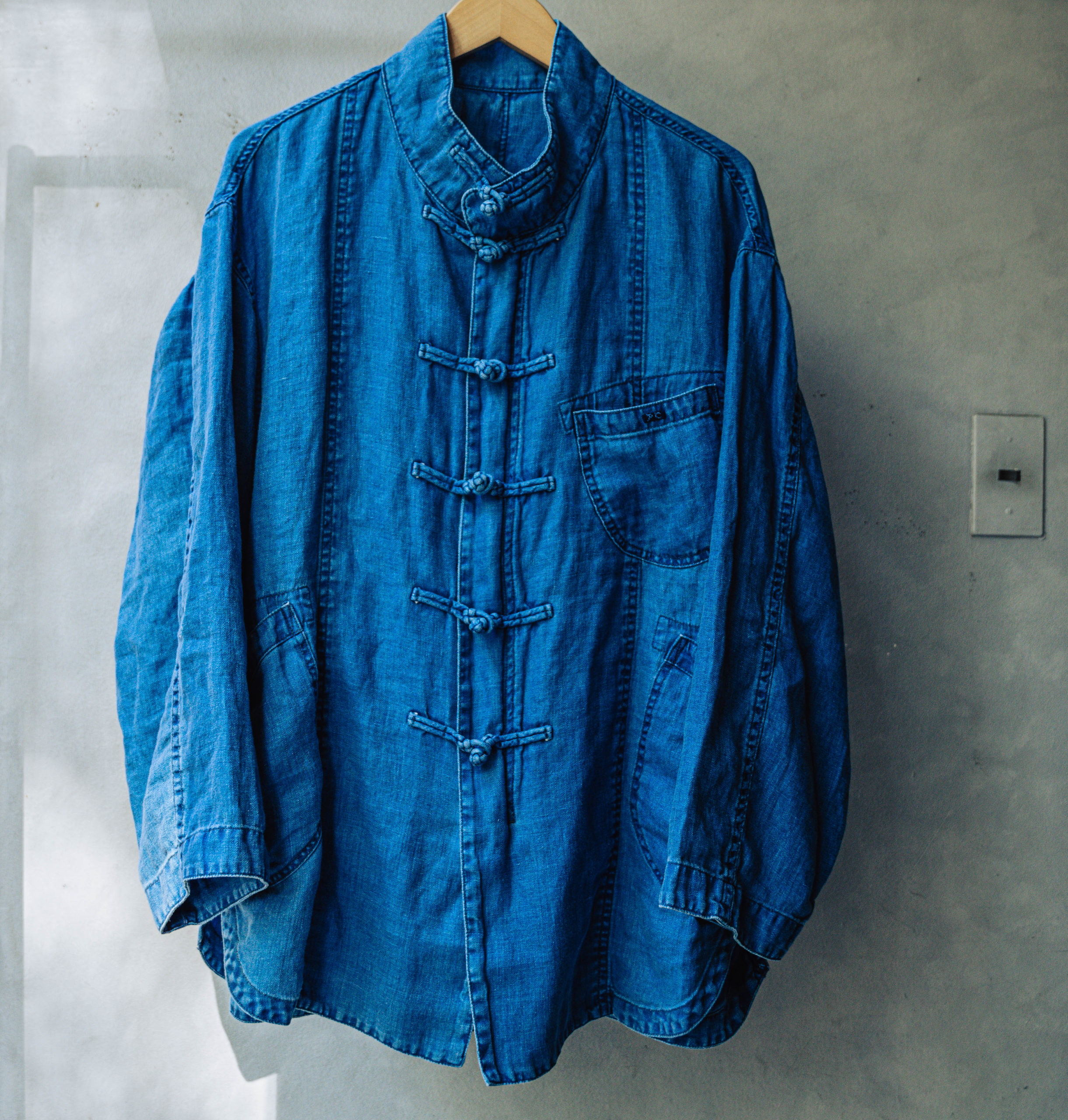 ポータークラシックのインディゴリネン チャイナジャケット&シャツ