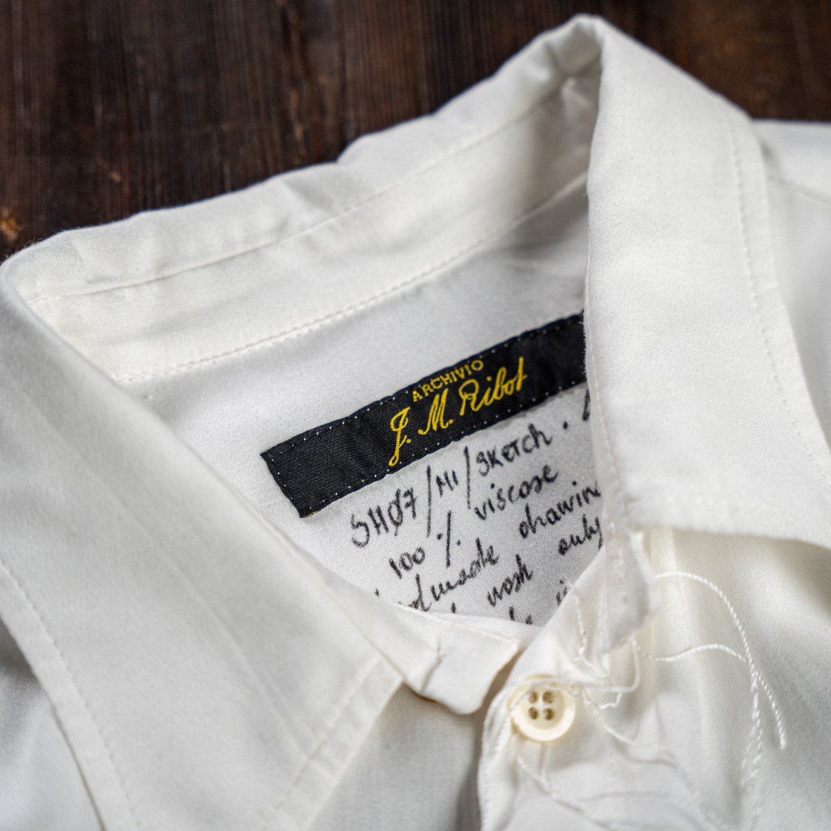 ARCHIVIO J.M.Ribot スケッチコットンシャツ | HUES 福岡セレクトショップ