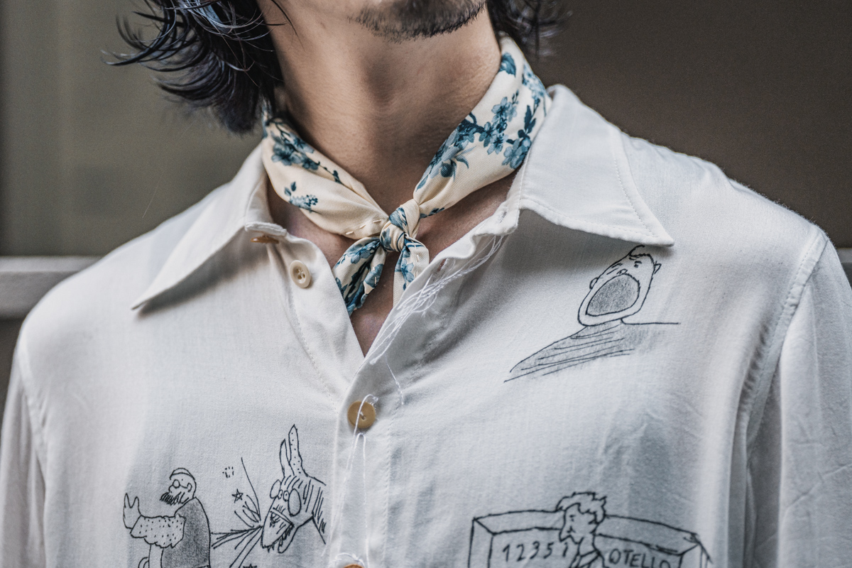 ARCHIVIO J.M.Ribot シルクスカーフ | HUES 福岡セレクトショップ