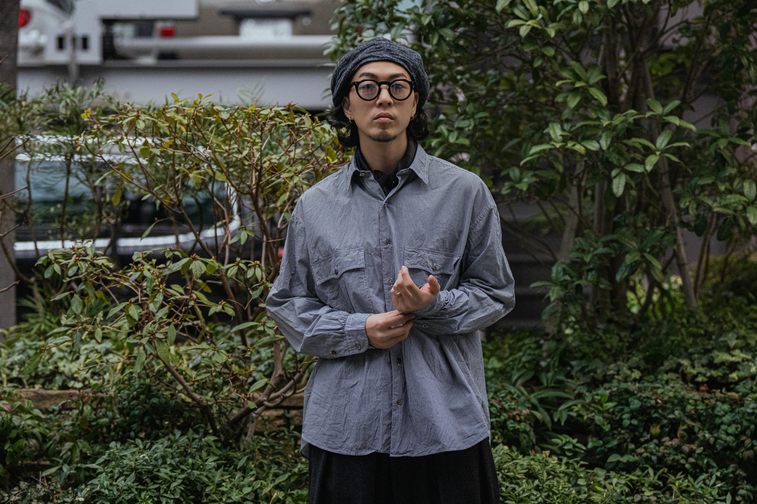 ポータークラシック NEW ギンガム ロールアップシャツ | HUES 福岡