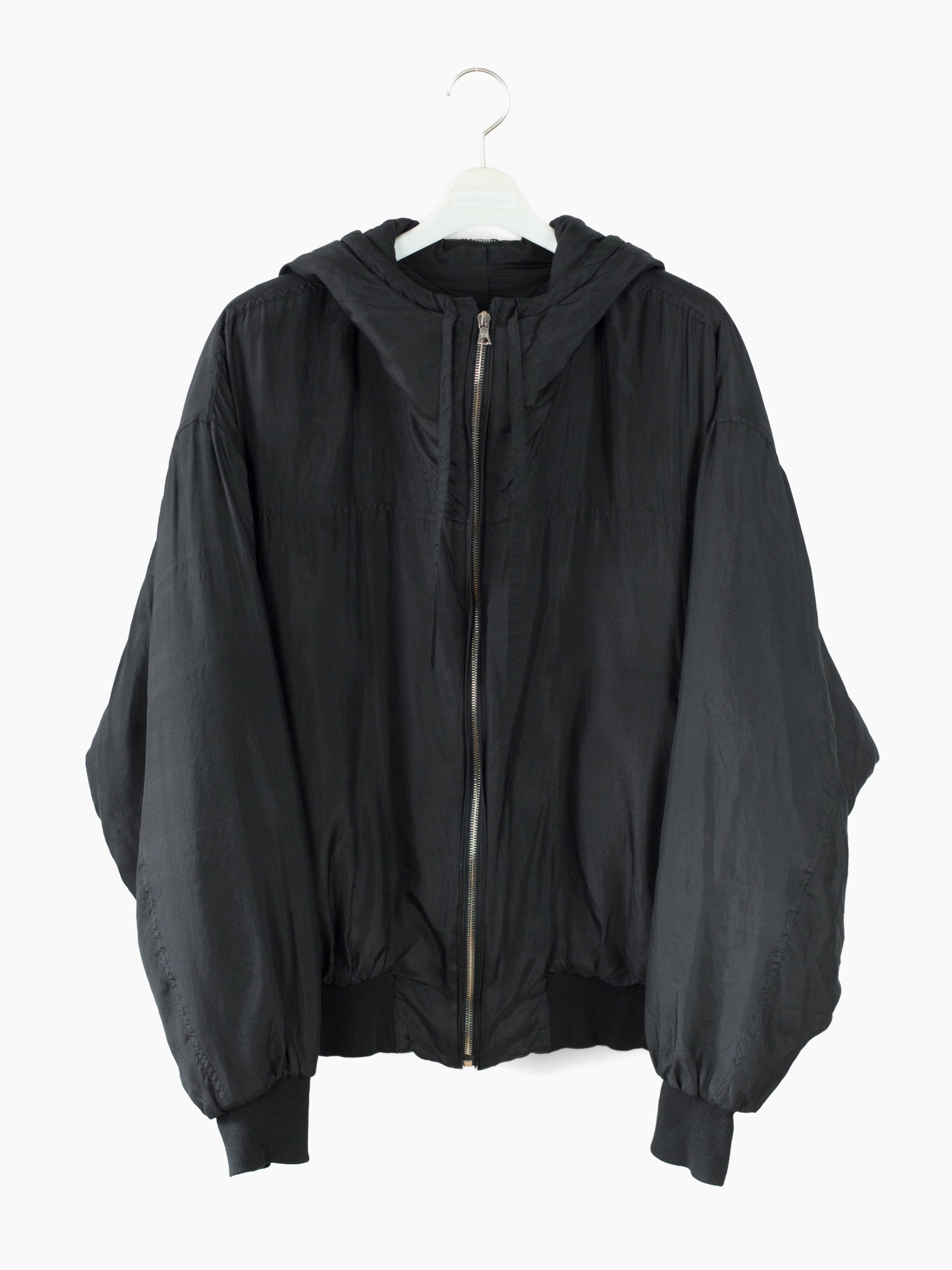 Katharine Hamnett 90s Padded Silk Minimalist N2B Bomber – HUIBEN