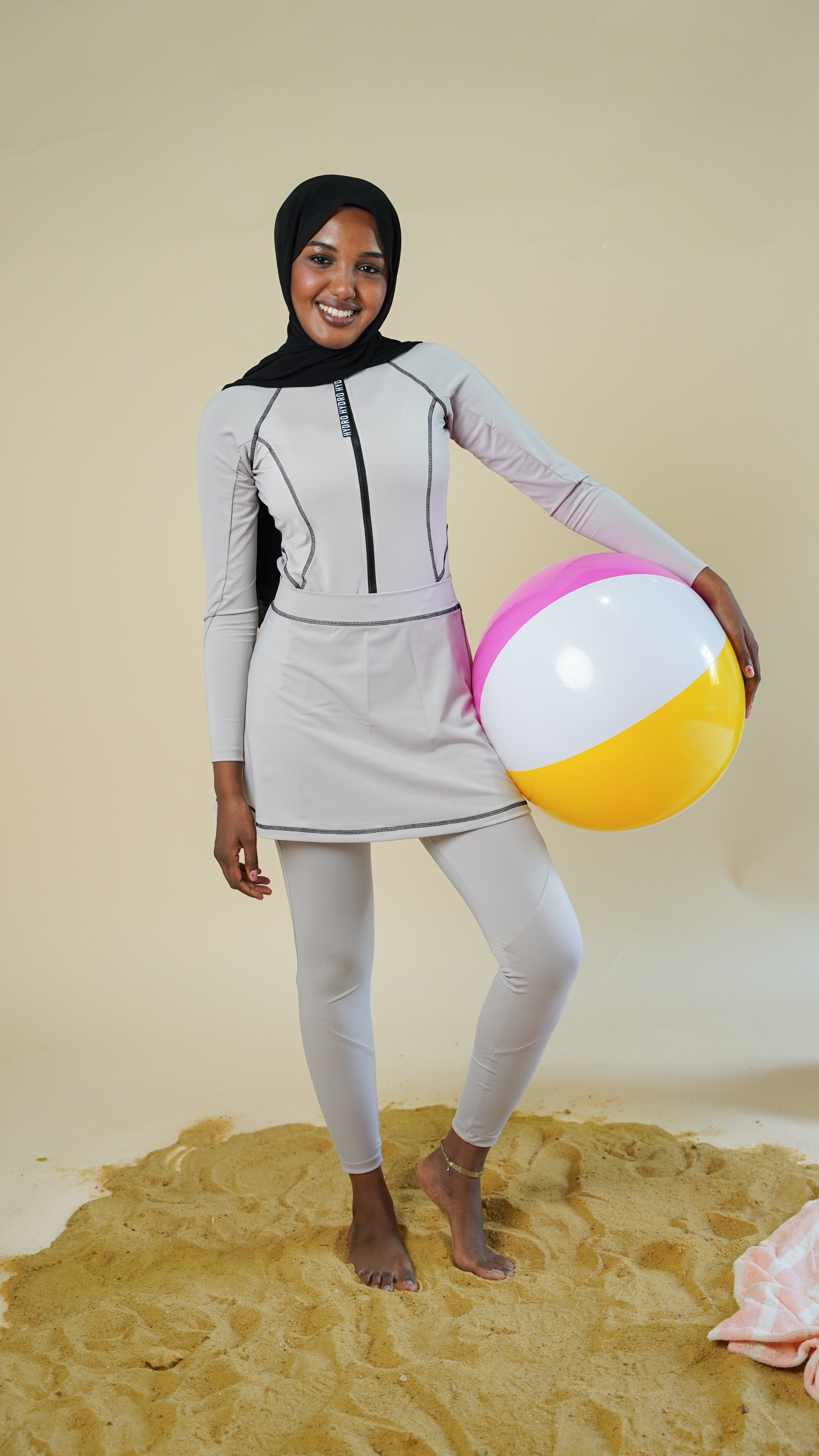 Dahab Swimsuit | Beige | hydroswimwear