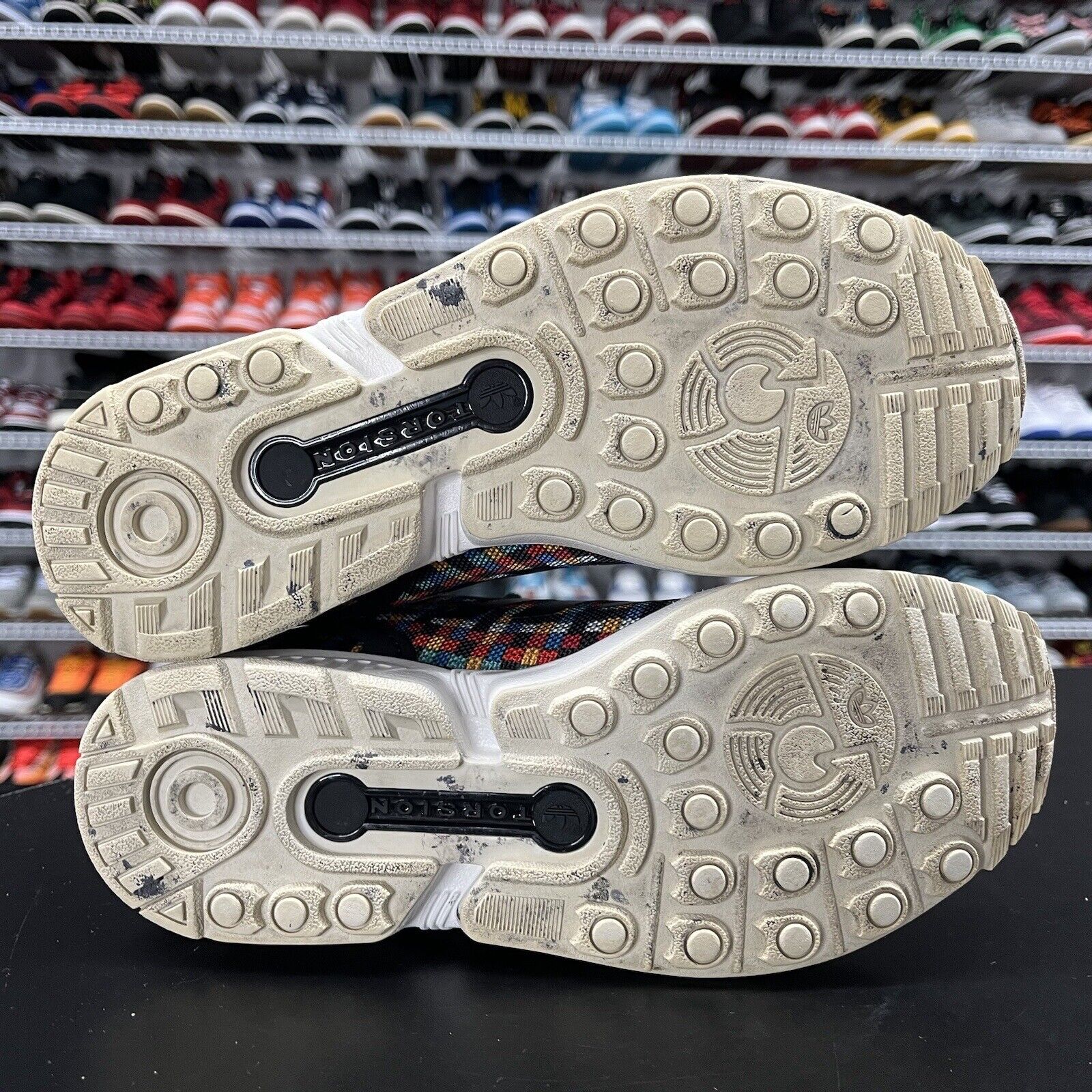 Adidas Zx Flux Torsion Running Shoes Rainbow S77907 Size 5 | Hype