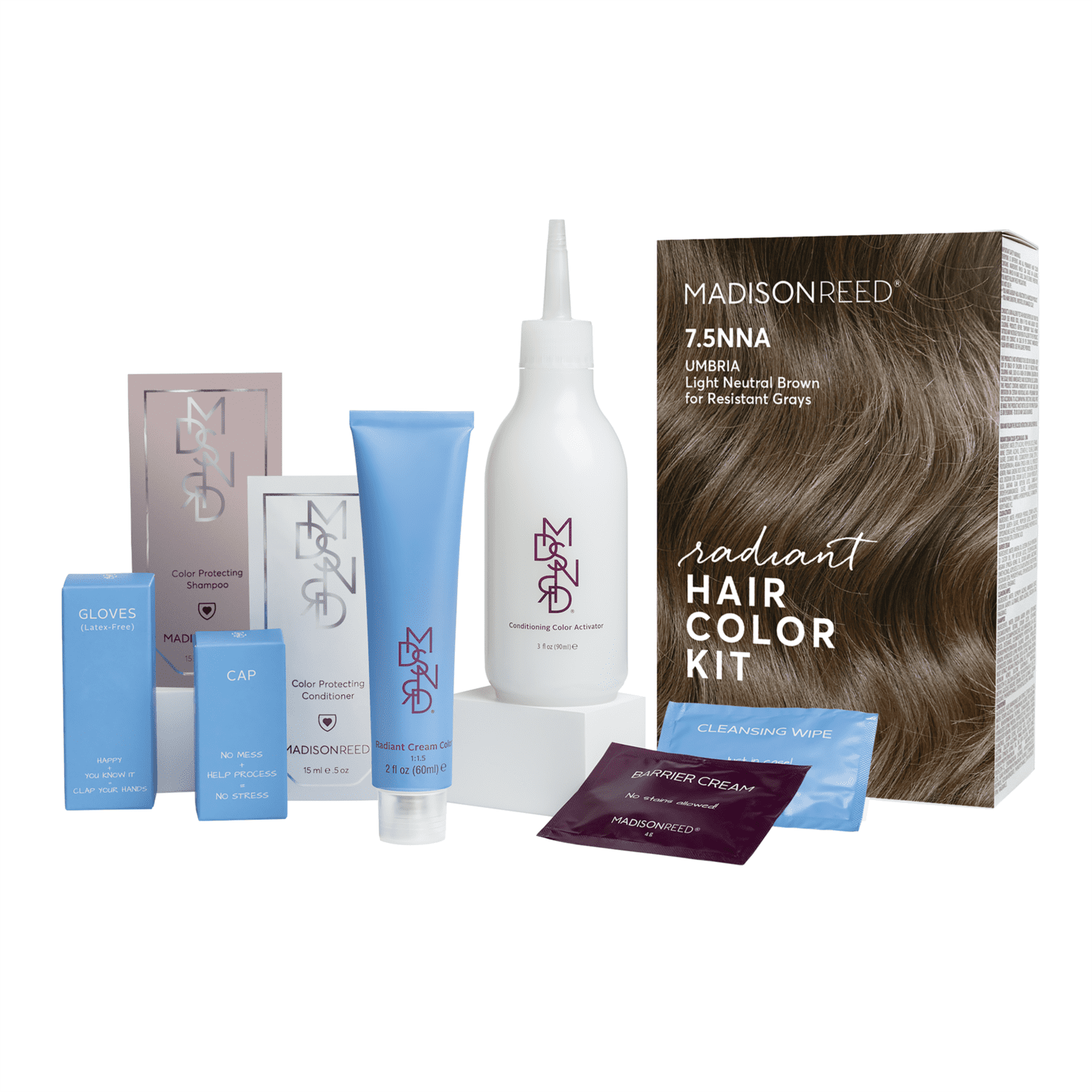 Madison Reed Radiant Permanent Hair Color Kit, Umbria (7.5NNA