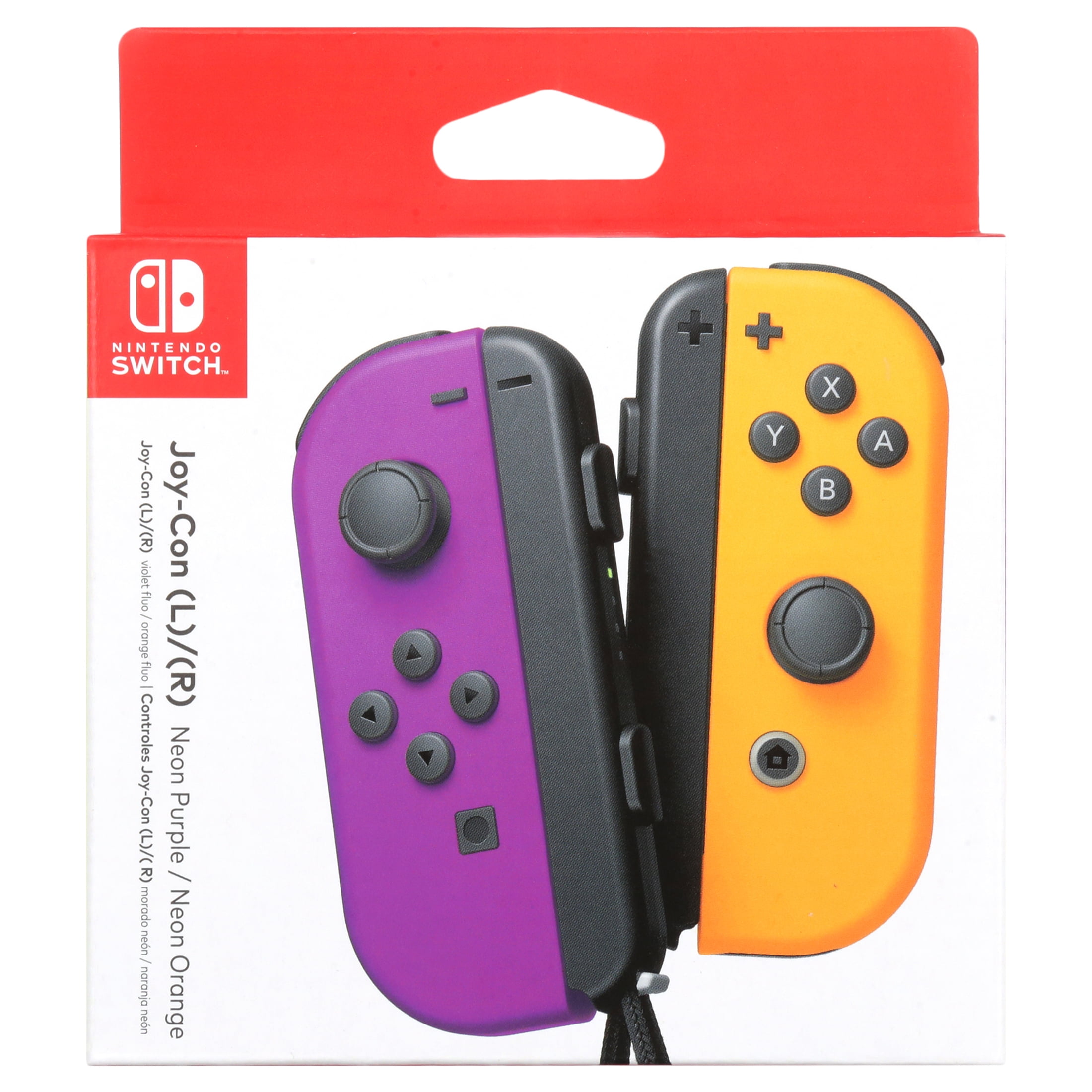 Nintendo Switch Joy-Con Controller Pair, Neon Pink (R) and Neon