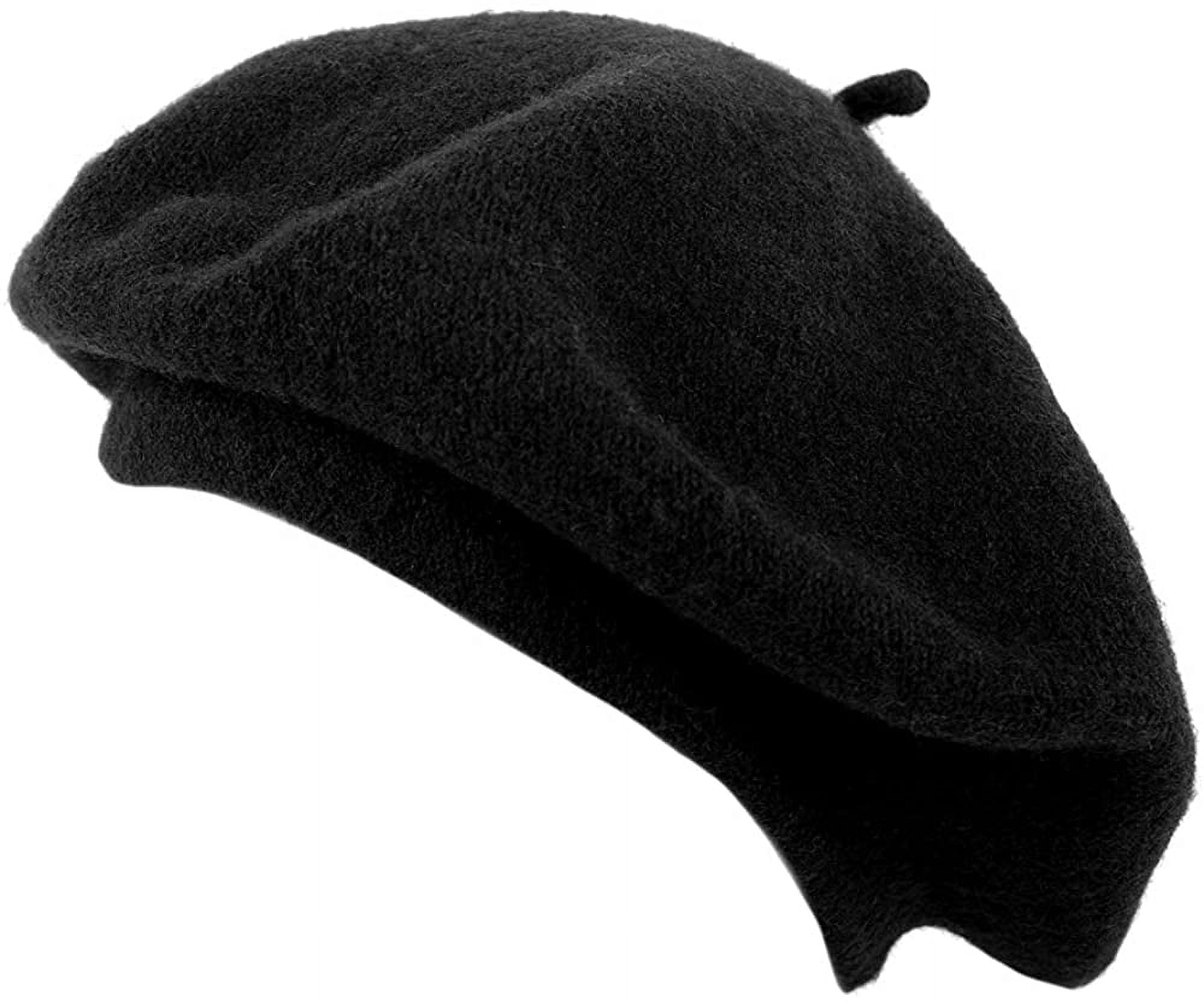 Nvzi Parquet Solid Color French Beret Hat. Classic French, Casual