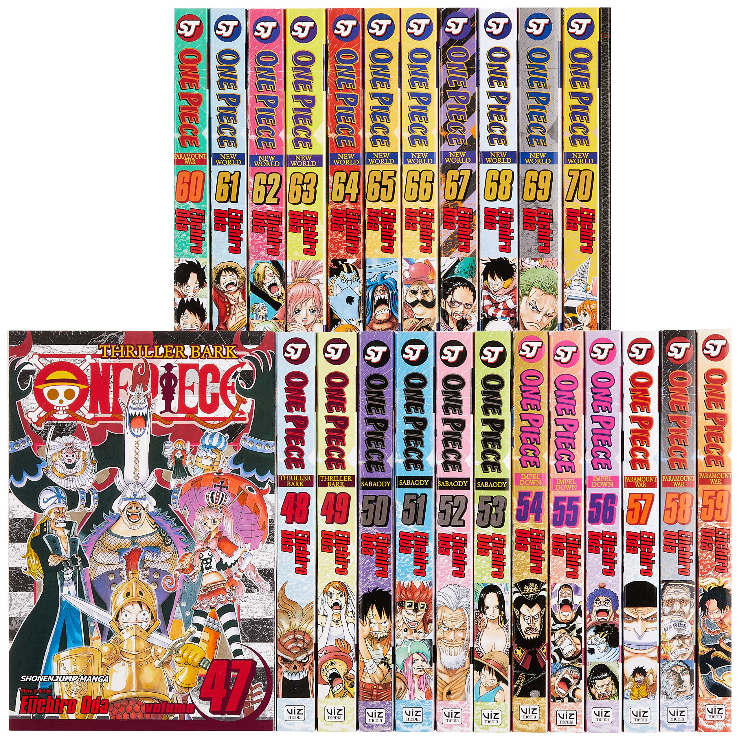 One Piece Box Set 3: Volumes 47-70, Thriller Bark to New World