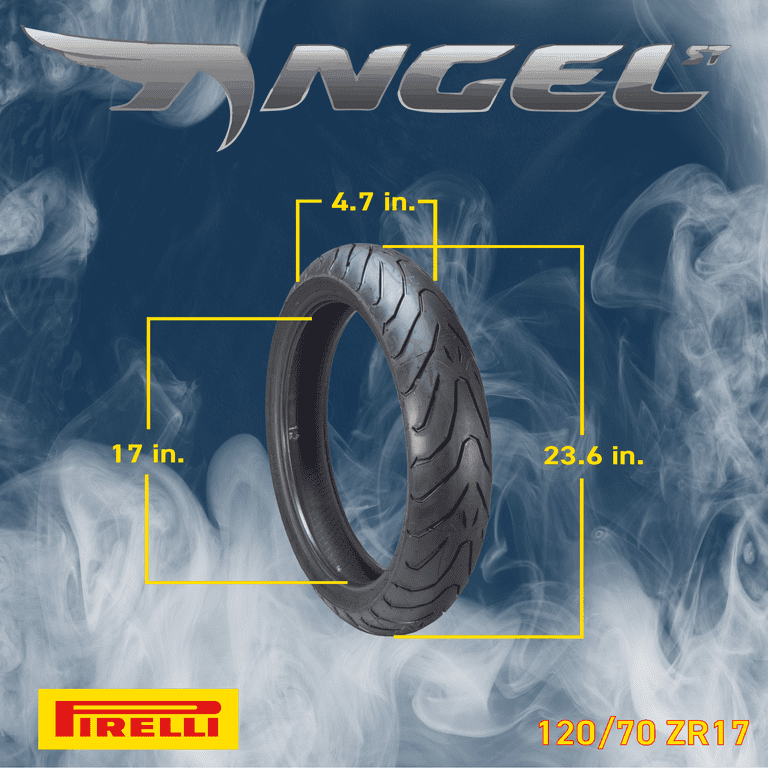 Pirelli Angel ST Motorcycle Tires, 120/70ZR17 Front, 180/55ZR17