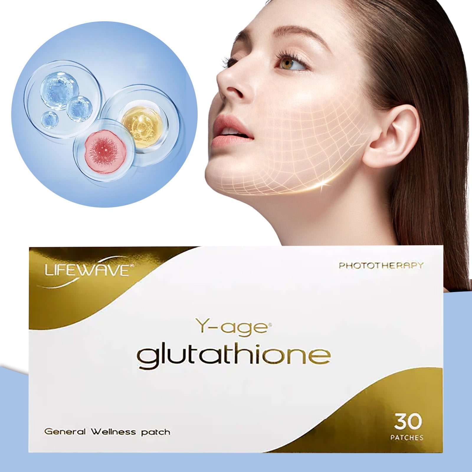 Y-age Glutathione Lifewave Patch - Antioxidant Skin Brightening